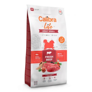 CALIBRA Life Adult Small, XS-S, Vită, hrană uscată monoproteică câini, 6kg