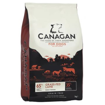 CANAGAN Grass Fed Lamb, XS-XL, Miel, hrană uscată fără cereale câini junior & adult, 12kg