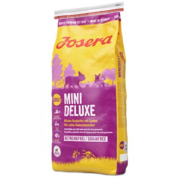 JOSERA Mini Deluxe, XS-S, Miel, hrană uscată fără cereale câini, sensibilități dentare, 15kg