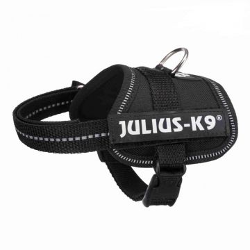 JULIUS-K9 Powerharness, ham câini JULIUS-K9 Power, ham câini, 3XS, 1-3kg, negru