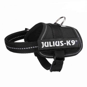 JULIUS-K9 Powerharness, ham câini JULIUS-K9 Power, ham câini, 3XS, 1-3kg, negru de firma original