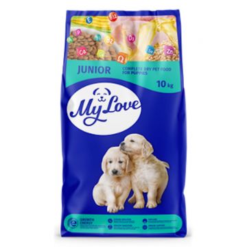 MY LOVE Junior, XS-XL, Pui, hrană uscată câini junior, 10kg