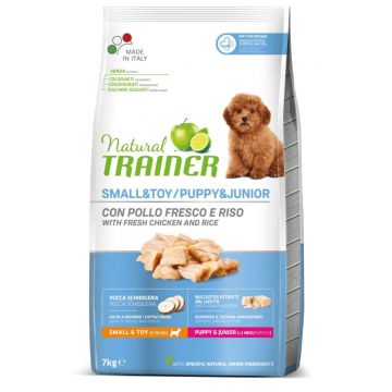 NATURAL TRAINER Small&Toy / Puppy&Junior, XS-S, Pui, hrană uscată câini junior, 7kg