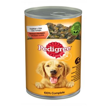 PEDIGREE Vital Protection Adult, Vită și Pasăre, conservă hrană umedă câini, (în aspic), 400g