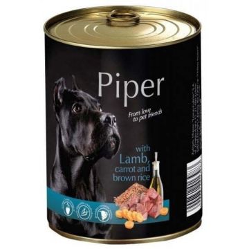 Piper Adult cu Carne de Miel, Morcovi si Orez Brun, 800 g