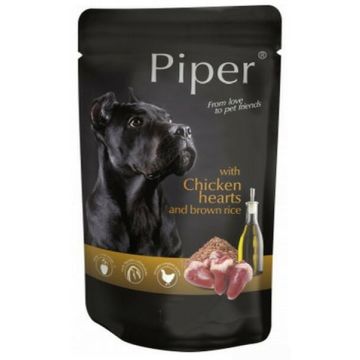 Piper Adult cu Inimi de Pui si Orez Brun, 150 g