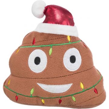 TRIXIE Christmas Xmas Emoticon, jucărie de pluș câini, XS-XL, poliester, cu sunet, activități fizice, maro, 17 cm