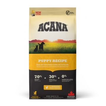 ACANA Dog Puppy & Junior, hrană uscată fără cereale câini junior ACANA Dog Puppy, M, Pui, hrană uscată fără cereale câini junior, 11.4kg