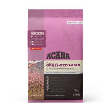 ACANA Singles Grass-Fed Lamb, Miel și Mere, hrană uscată monoproteică fără cereale câini, 11.4kg