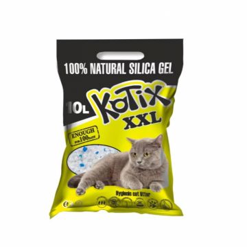 Asternut Igienic Silicat pentru pisici, Kotix normal, 10L
