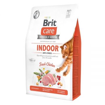 Brit Care Cat GF Indoor Anti-Stress, 2 kg la reducere