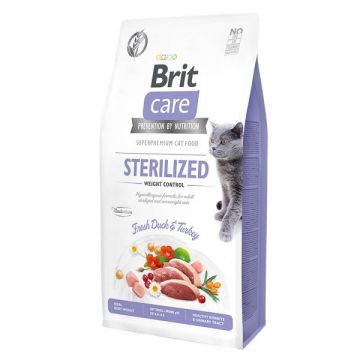 Brit Care Cat GF Sterilized Weight Control, 7 kg ieftina