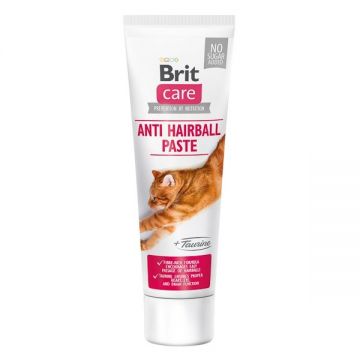 Brit Care Cat Paste Anti Hairball With Taurine, 100 g ieftina