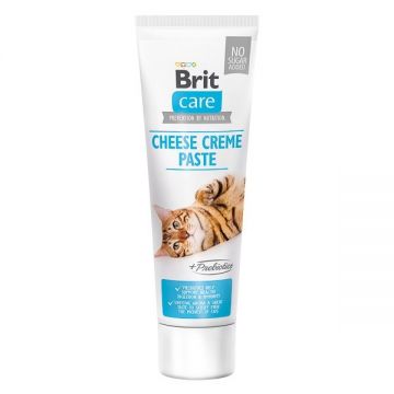 Brit Care Cat Paste Cheese Cream Enriched With Prebiotics, 100 g ieftina