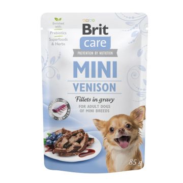 BRIT Care Mini, XS-S, File Vânat, plic hrană umedă câini, (în sos), 85g
