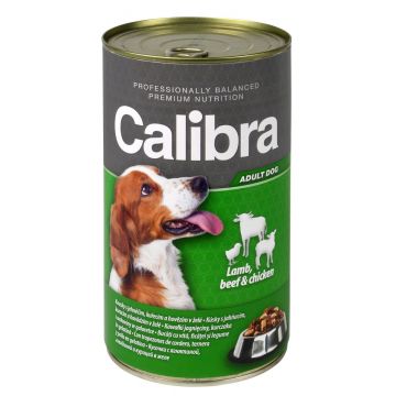 Calibra Dog Conserva Beef and Lamb and Chicken in Jelly 1240 g