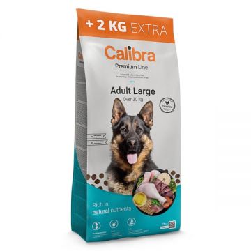 CALIBRA Premium Line Adult L, Pui, hrană uscată câini CALIBRA Premium Line Adult Large, L-XL, Pui, hrană uscată câini, pachet economic, 14kg