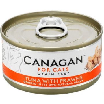 Canagan Cat, Ton si Creveti, 75 g