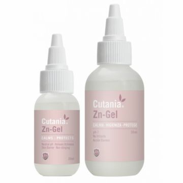 Formula dermatologica sub forma de gel, cu pH neutru, efect calmant si dezinfectant CUTANIA Zn-Gel, VetNova, 30ml de firma original