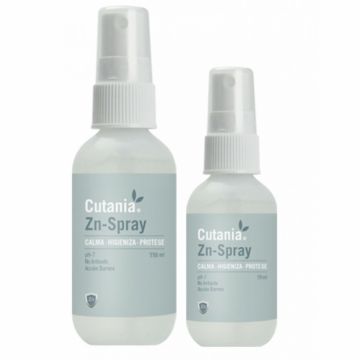 Formula dermatologica sub forma de sprayl, cu pH neutru, efect calmant si dezinfectant CUTANIA Zn-Spray, VetNova, 59ml