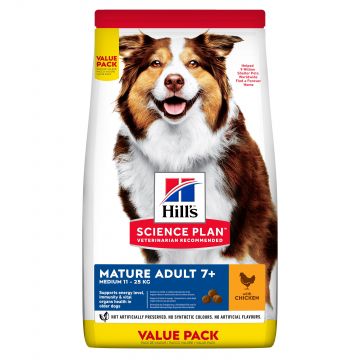 Hill's Science Plan Canine Mature Adult Medium Chicken Value Pack, 18 kg