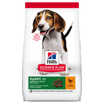 Hill's Science Plan Canine Puppy Medium Chicken, 800 g ieftina