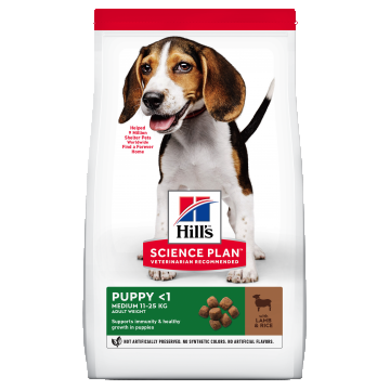 Hill's Science Plan Canine Puppy Medium Lamb and Rice, 14 kg
