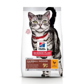 Hill's Science Plan Feline Adult Hairball and Indoor Chicken, 1.5 kg