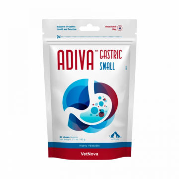 Hrana complementara, protectie gastrica completa, ADIVA Gastric Chews Small, VetNova, 30 chews
