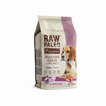 Hrana uscata pentru caini adulti, RAW PALEO HEALTHY GRAIN, miel, 10 kg ieftina