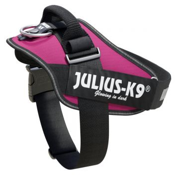 JULIUS-K9 IDC Power Single Colored, ham câini JULIUS-K9 IDC Power, ham câini, 3XS, 0,8-3kg, roz inchis de firma original