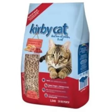 KIRBY CAT, Pasăre și Vită, hrană uscată pisici, 1.5kg