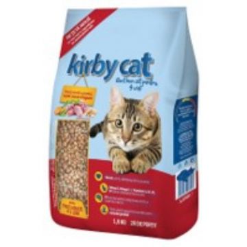 KIRBY CAT, Pui și Curcan, hrană uscată pisici, 1.5kg