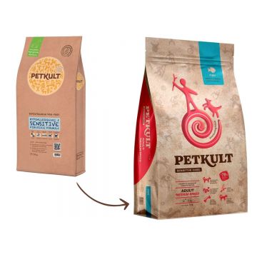 PETKULT Sensitive Care Adult Medium Breed, M, Pește, hrană uscată câini, alergii, 12kg