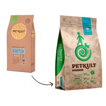 PETKULT Sensitive Care Adult Small Breed, Pește, hrană uscată câini, alergii PETKULT Sensitive Care Adult Small Breed, XS-S, Pește, hrană uscată câini, alergii, 12kg