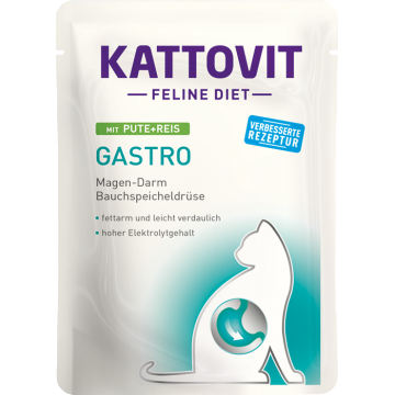 Plic Kattovit Gastro, Curcan si Orez, 85 g