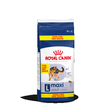 Royal Canin Maxi Adult hrana uscata caine, 15+3 kg