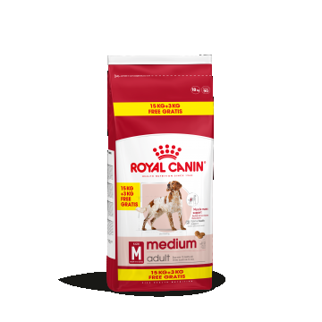 Royal Canin Medium Adult hrana uscata caine, 15+3 kg