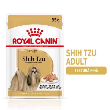 Royal Canin Shih Tzu Adult, hrană umedă câini, (pate) Royal Canin Shih Tzu Adult, bax hrană umedă câini (pate), 85g x 12