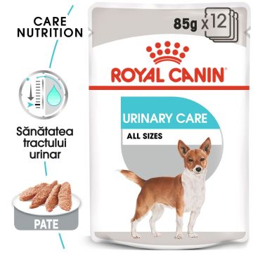 Royal Canin Urinary Care Adult, hrană umedă câini, sănătatea tractului urinar Royal Canin Urinary Care Adult, bax hrană umedă câini, sănătatea tractului urinar, (pate) 85g x 12