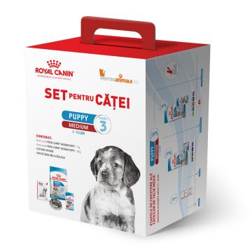 SET pentru Catei Royal Canin Medium Puppy