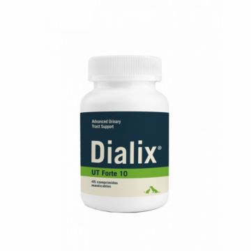 Supliment dietetic complet pentru managementul struvitilor si al afectiunilor tractului urinar inferior DIALIX UT Forte 10, VetNova, 45 tabs