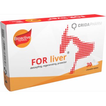 Supliment pentru caini cu afectiuni hepative, FOR liver, 30 capsule