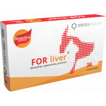 Supliment pentru caini cu afectiuni hepative, FOR liver, 30 capsule de firma original