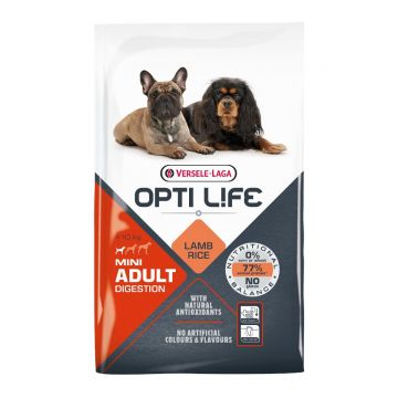 VERSELE LAGA Opti Life Digestion Mini, XS-S, Pui, hrană uscată câini, sistem digestiv, 7.5kg