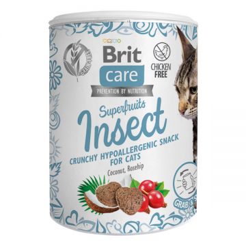 Brit Care, Insecte, cutie recompense fară cereale pisici, sistem imunitar & alergii, 100g