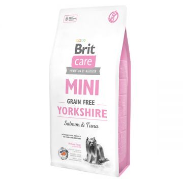 Brit Care Mini Yorkshire, Somon, hrană uscată fără cereale câini, 7kg