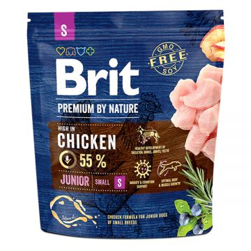 Brit Premium By Nature, Junior Small Breed, XS-S, Pui, hrană uscată câini junior, 1kg ieftina