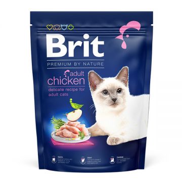 Brit Premium by Nature, Pui, hrană uscată pisici, 300g ieftina