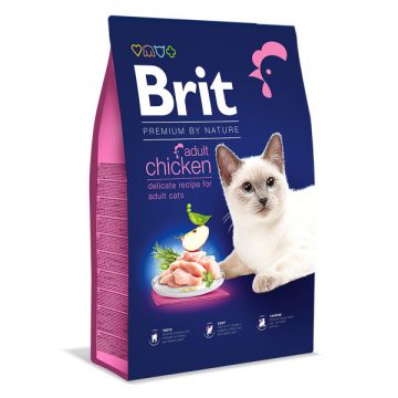 Brit Premium by Nature, Pui, hrană uscată pisici, 8kg de firma originala